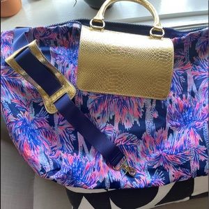 Lily Pulitzer packable weekender